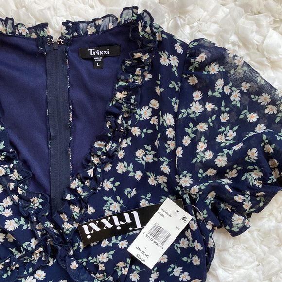 Daisy Printed Ruffle Romper - Picture 4 of 5